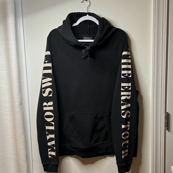 Taylor Swift The Eras Tour Dark Gray Hoodie Size XL Sweatshirt - Picture 1 of 6